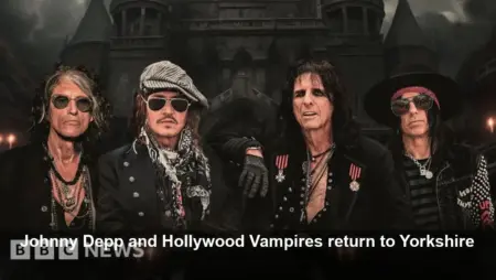 Johnny Depp returns to Yorkshire with Hollywood Vampires