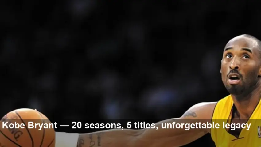 Kobe Bryant, Jordan's Successor, Dies in Helicopter Crash