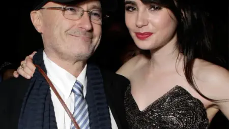 Lily Collins Shares Rare Pics With Dad Phil Collins