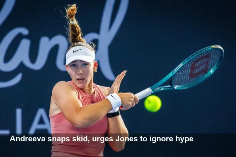 Andreeva snaps skid, advises Emerson Jones in Brisbane