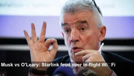 Musk and O’Leary Trade Insults in Starlink Wi‑Fi Row