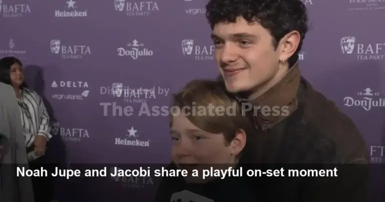 Noah Jupe and Jacobi Share Mischief on 'Hamnet' Set