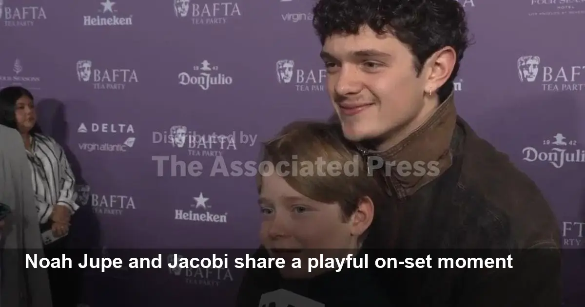 Noah Jupe and Jacobi Share Mischief on ‘Hamnet’ Set