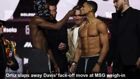 Ortiz Stops Davis’ Weigh-In Antics Ahead of MSG Clash