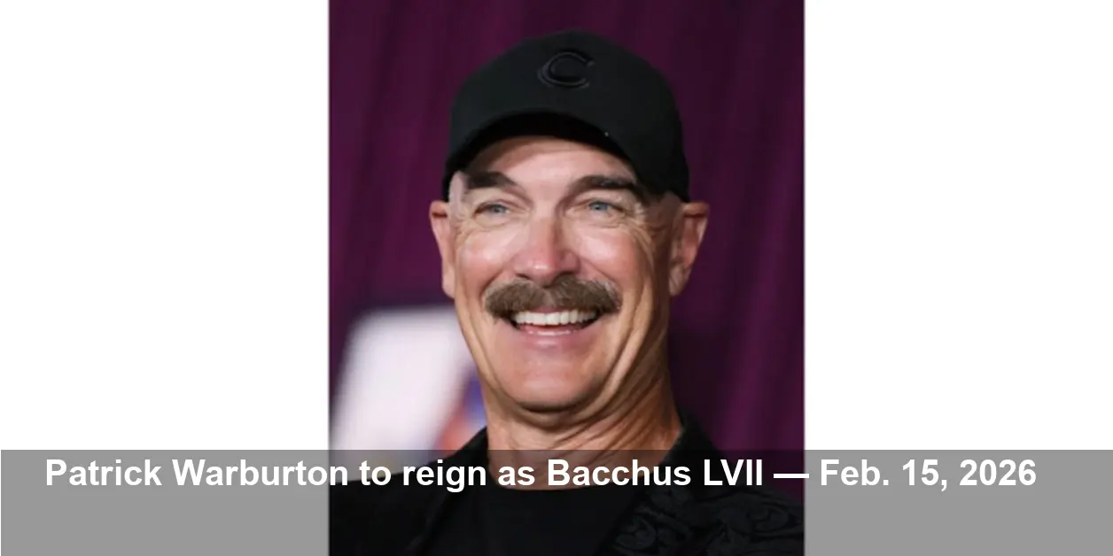 Patrick Warburton to Reign as Bacchus LVII Parade King
