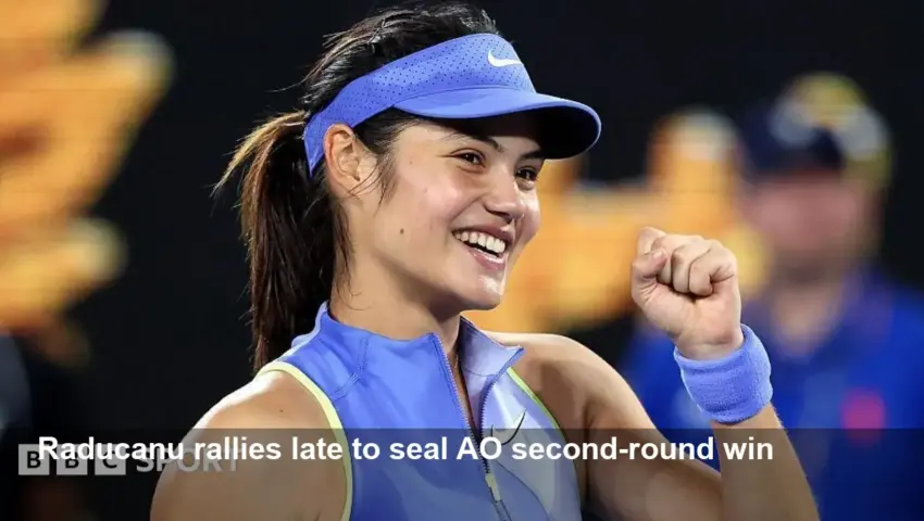 Emma Raducanu fights back to reach AO 2026 second round