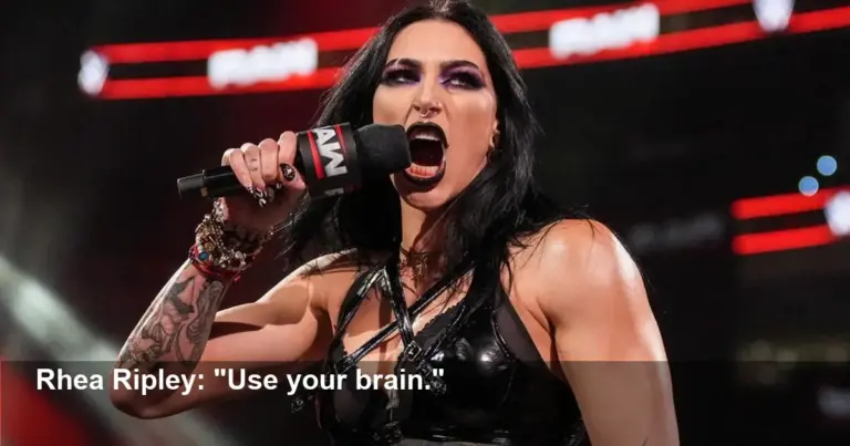 Rhea Ripley Tells Fan to 'Use Your Brain' After Jab