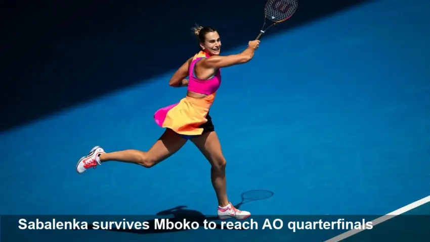 Sabalenka edges Mboko 6-1, 7-6 to reach AO quarters in Melbourne