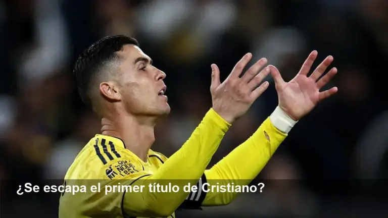 Se tambalea el primer título de Cristiano en Arabia