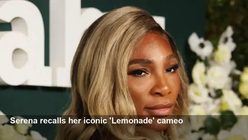 Serena Williams references 'Lemonade' video for girls' night