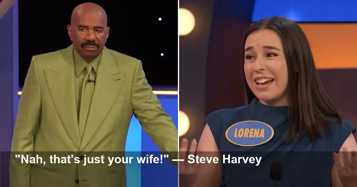 Steve Harvey’s risky married-life joke on Family Feud