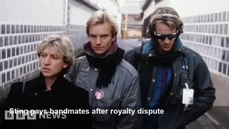 Sting pays Police bandmates over £595,000 in royalties