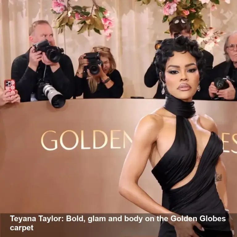 Teyana Taylor Stuns on Golden Globes Red Carpet Look