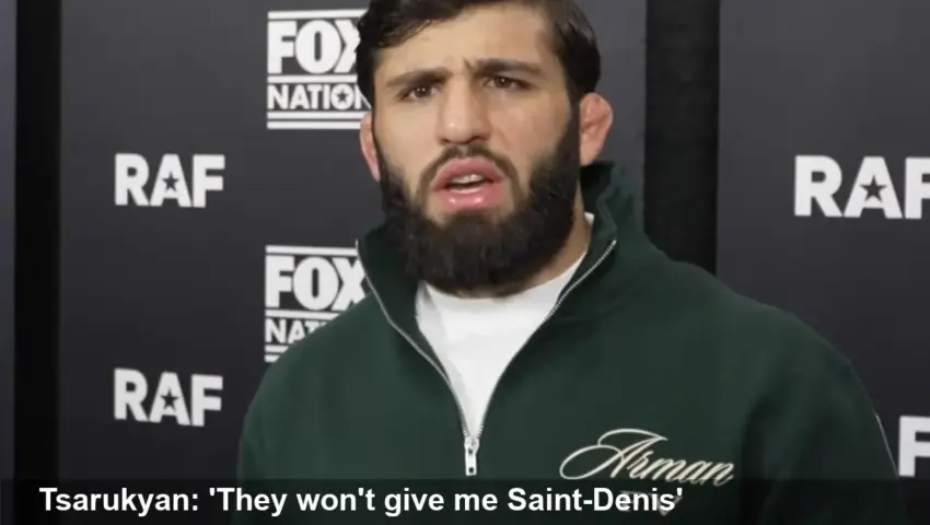 Tsarukyan: UFC Won't Risk Me Ruining Saint-Denis' Career