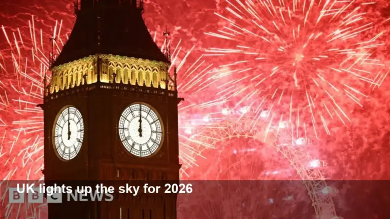 UK welcomes 2026 with huge fireworks and Hogmanay
