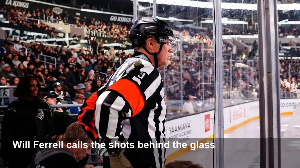Will Ferrell Makes Ref Calls at Kings Game — Lightning
