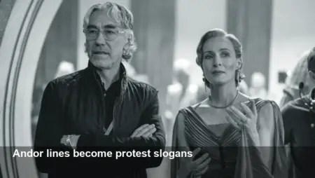 Andor’s Lines Fuel Real-World Protest Slogans, Gilroy