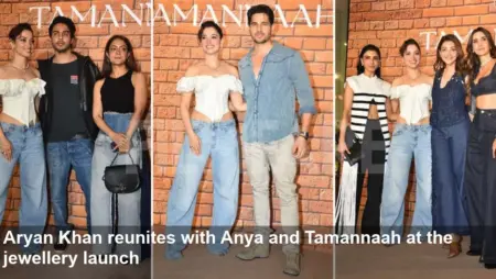 Aryan Khan Reunites With Anya, Tamannaah at Launch