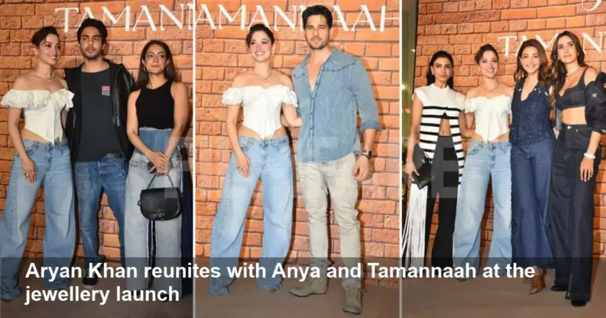 Aryan Khan Reunites With Anya, Tamannaah at Launch