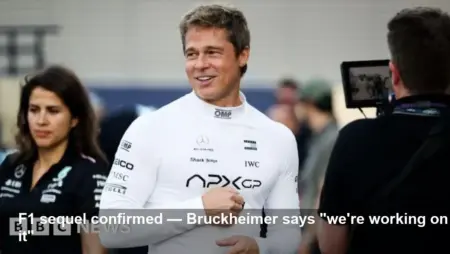 Brad Pitt’s F1 sequel confirmed by Jerry Bruckheimer