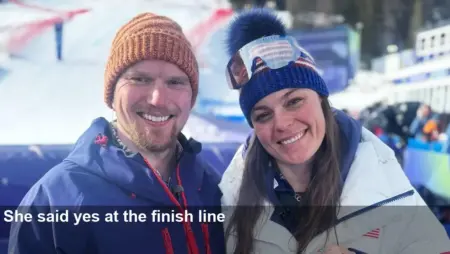 Breezy Johnson Engaged After Super‑G Finish in Cortina