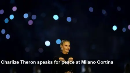 Charlize Theron: Speaking for peace at Milano Cortina