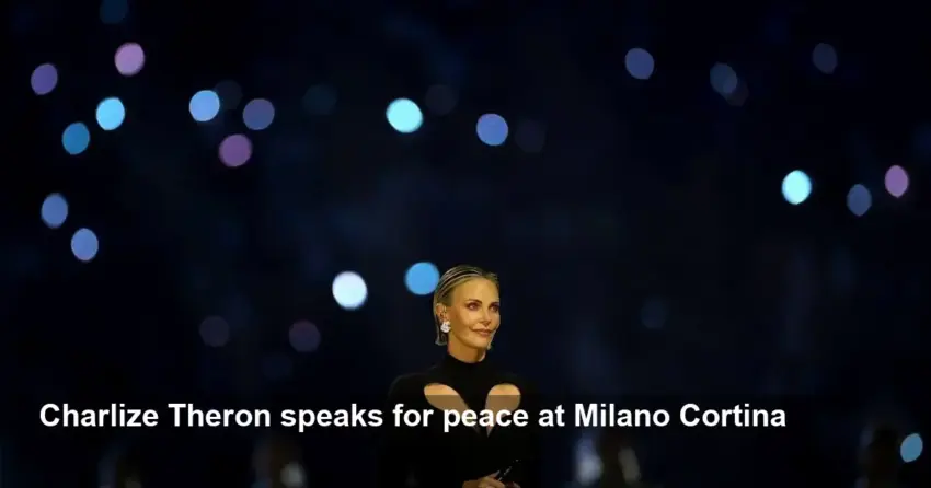 Charlize Theron: Speaking for peace at Milano Cortina