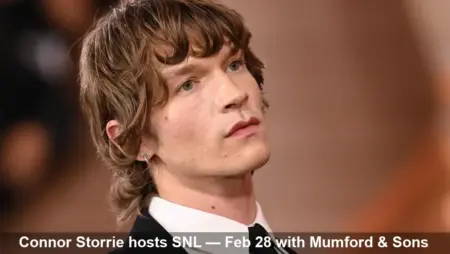 Connor Storrie Hosting SNL Feb 28 — Mumford & Sons