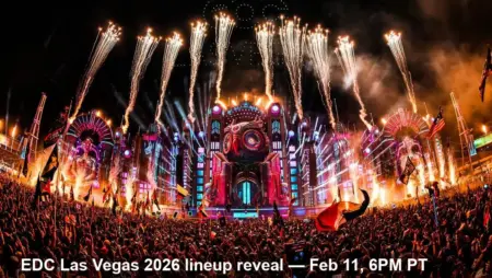 EDC Lineup 2026 Reveal Live Feb. 11 and Megamix Premiere