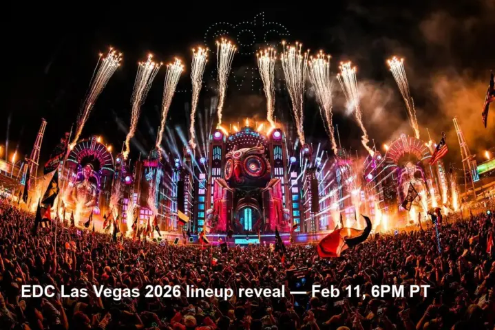 EDC Lineup 2026 Reveal Live Feb. 11 and Megamix Premiere