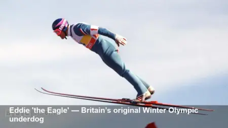 Eddie ‘the Eagle’: Britain’s ski jumper at Calgary ’88
