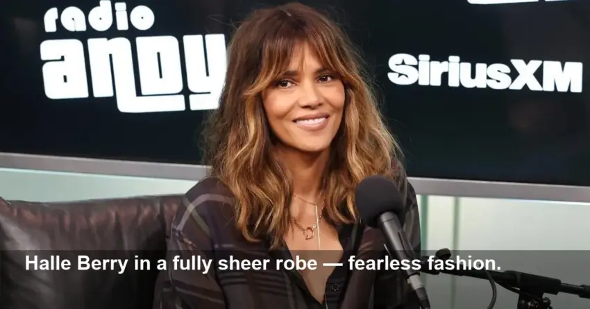 Halle Berry Stuns in Fully Sheer Robe for The Cut Magazine