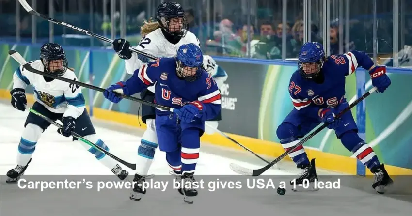 USA 1-0 Finland — Carpenter nets power-play goal in Milan