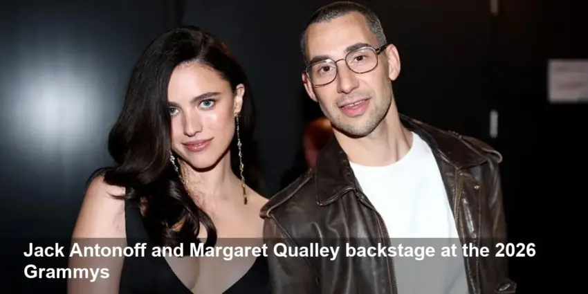 Jack Antonoff Poses with Billie Eilish at Grammys