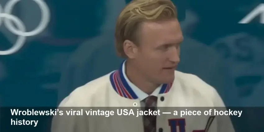 John Wroblewski’s Viral Vintage USA Hockey Team Jacket