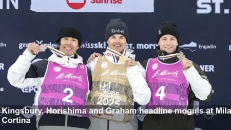 Kingsbury and Horishima Head Moguls at Milano 2026