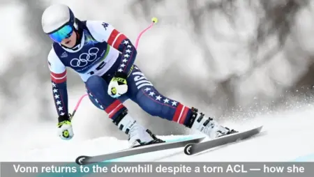 How Lindsey Vonn Is Skiing with a Torn ACL at Milan