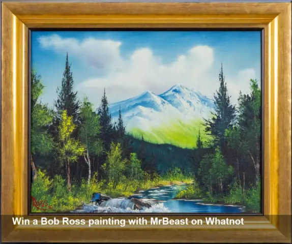 Win a Bob Ross Painting in MrBeast Whatnot Giveaway