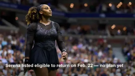 Serena Williams Nears Eligibility to Return — No Plan Yet