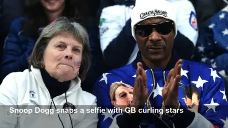 Snoop Dogg watches as GB curlers go 5-0 in Cortina